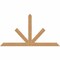 Ekena Millwork Saratoga Timber Gable Bracket, Western Red Cedar, 96"W x 52"H x 3 1/2"D x 5 1/2"F, 13/12 Pitch GBW096X52X0406SAR00SWR - alternate 1